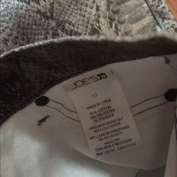 Joe’s Jeans Girls Snake Skin Skinny Jeans - Picture 4 of 7